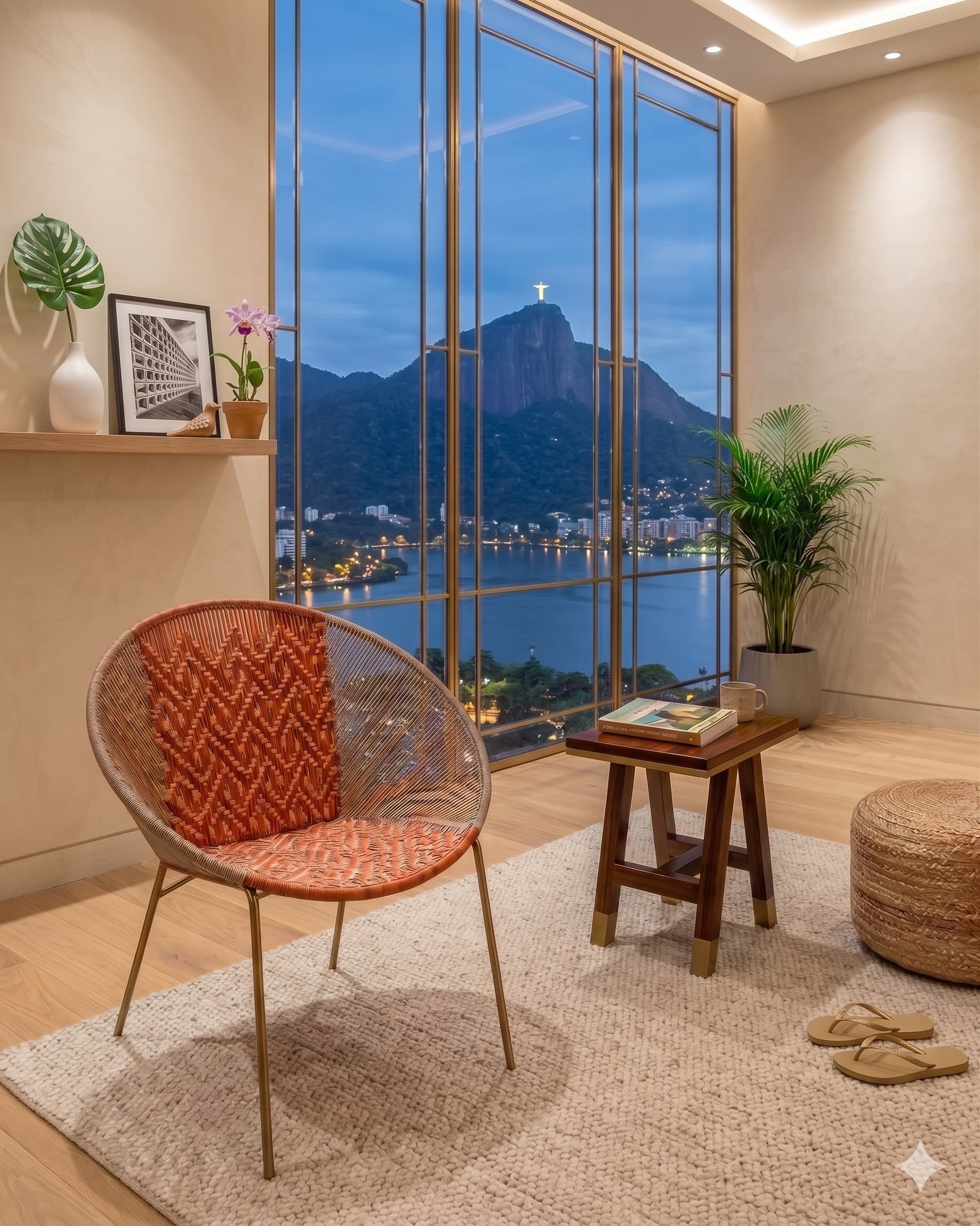 A peça no ambiente, fazendo parte da casa